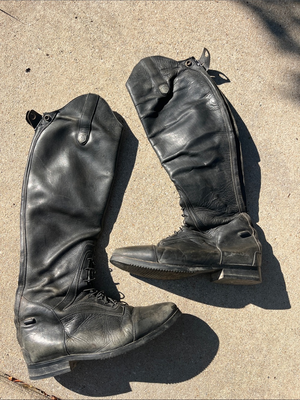 Black Tall Riding Boots - Mountain Horse Venezia size 7 regular